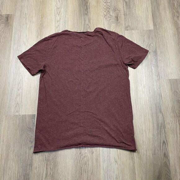 Scotch & Soda Shirt Mens XL Maroon Heathered Crewneck Casual Soft Tee T-Shirt - Picture 5 of 9